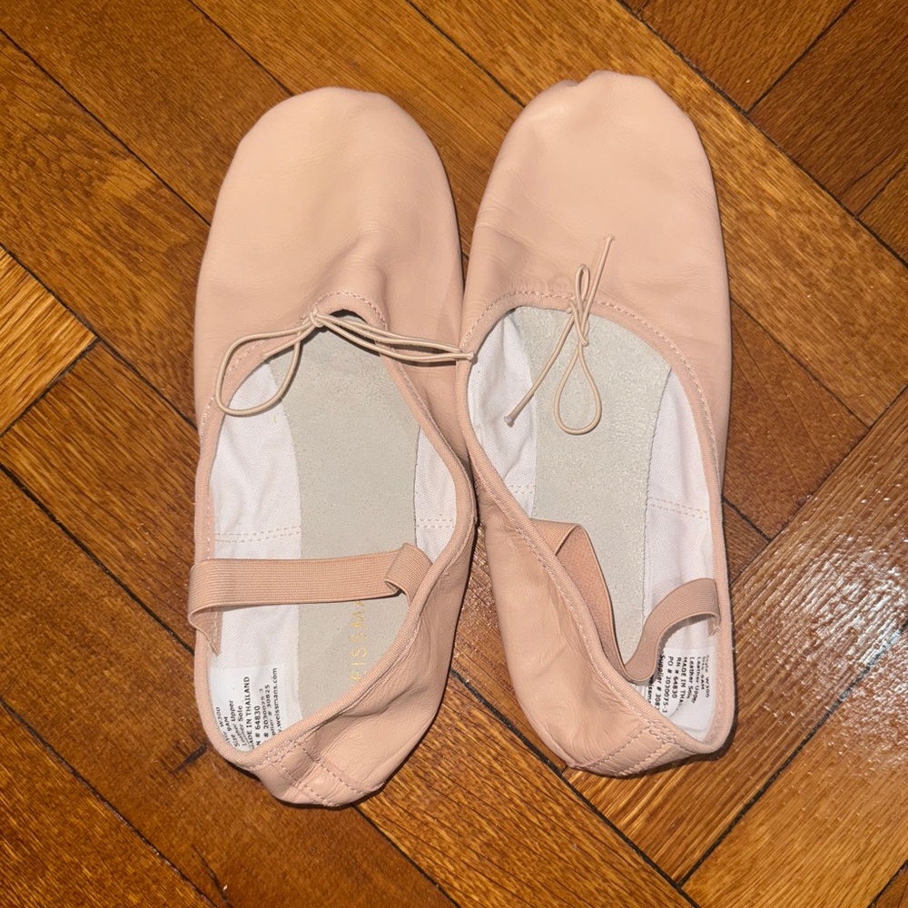 Weissman Pink Leather Adult Ballet Dance Shoes
